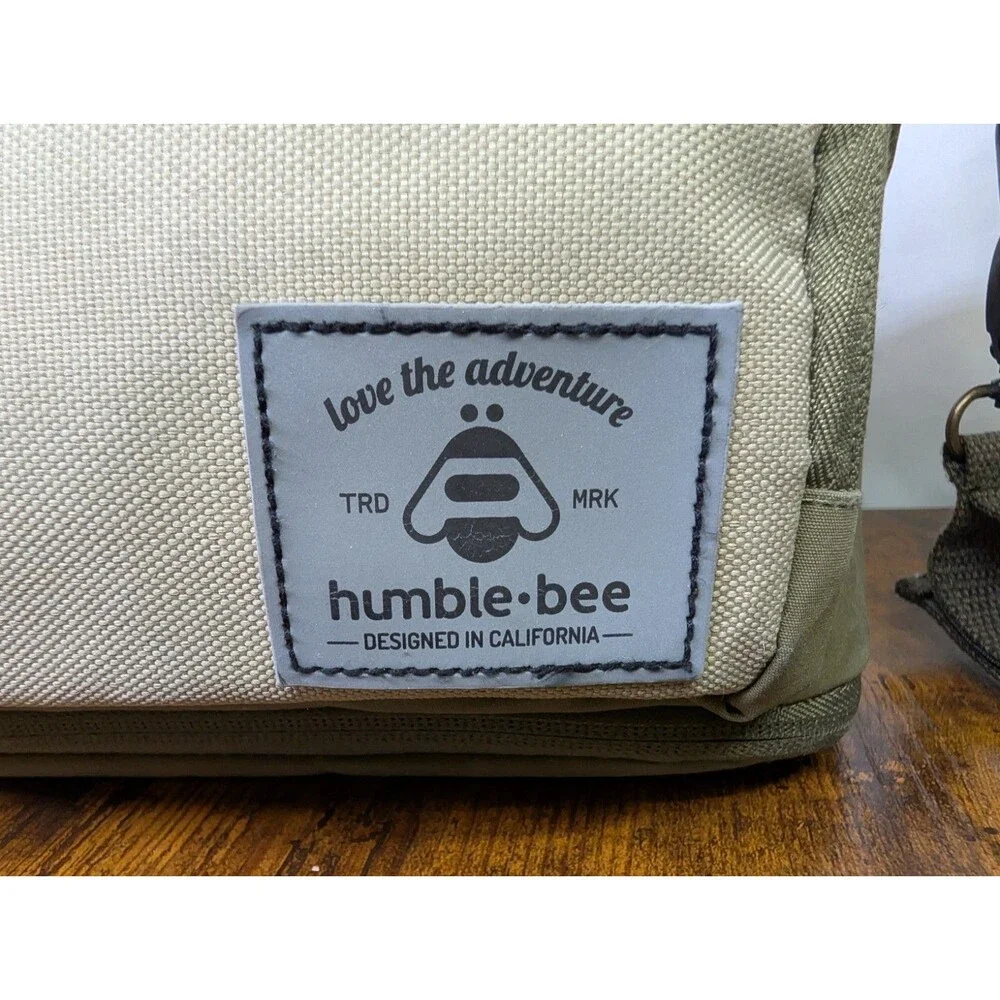Humble-Bee Mini Charm Stroller Organizer Bag Convertible Diaper Purse Olive...